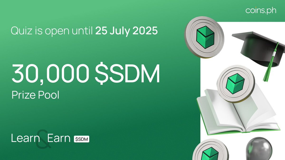 coinsph's tweet image. Ready to get tested by $SDM? Show us what you’ve got! The $SDM (@Shieldeum) Learn & Earn Quiz is now officially OPEN! 🚨
How to join:
1️⃣ Finish the Gleam tasks 👉 bit.ly/SDMLandEG
2️⃣ Take the quiz 👉 bit.ly/SDMLandEQ
3️⃣ Come back and comment “Done!” to let us…