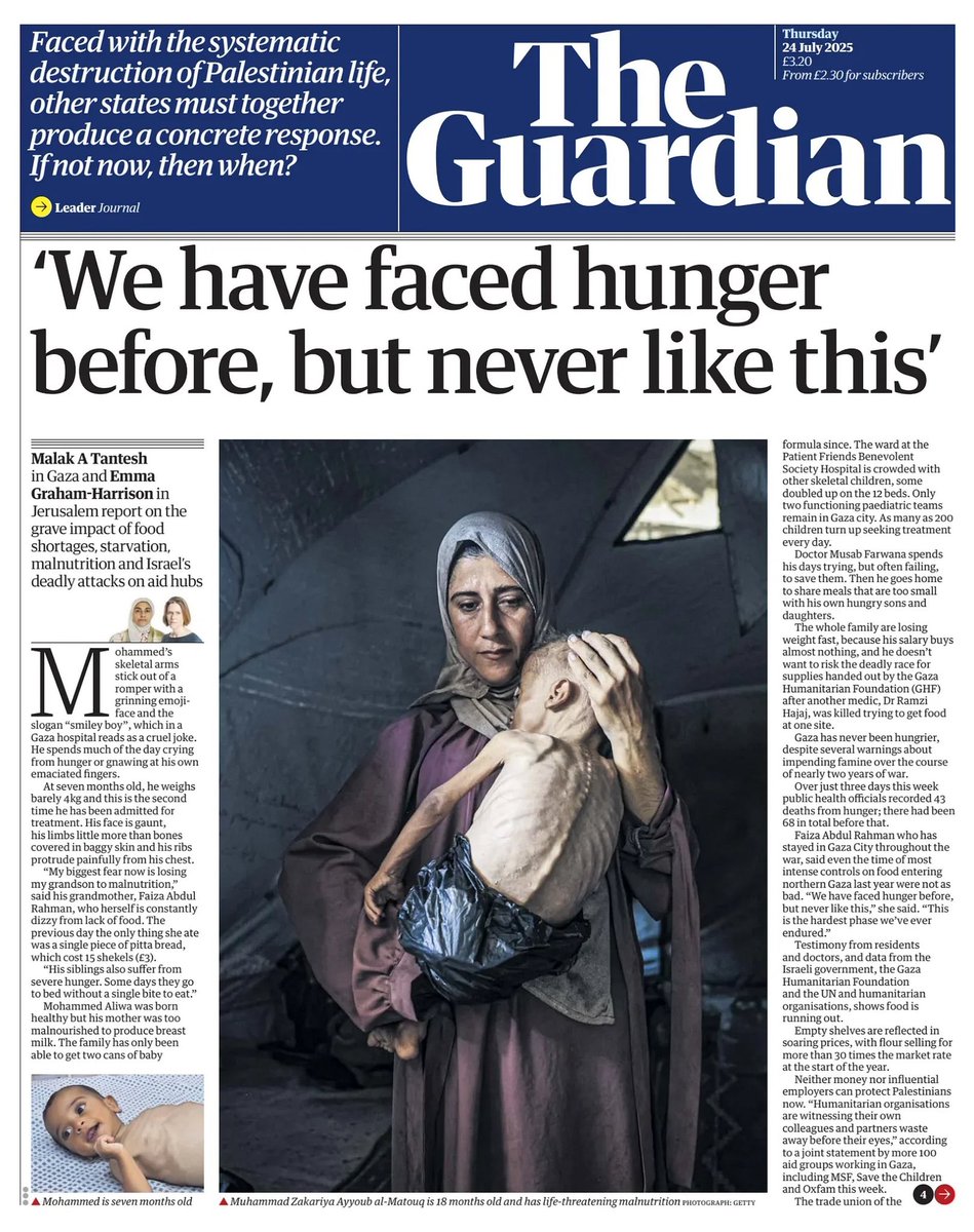 tomburgis's tweet image. Our front page today. Powerful and moving journalism from the very brave Malak A Tantesh and @_EmmaGH