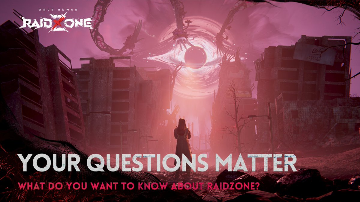 OnceHuman_'s tweet image. Follow @OHRAIDZONE now for the latest RaidZone updates!
We want to hear from you!
Do you have questions about the Once Human new PvP Spin-off: RaidZone?🤔
We're looking for thought-provoking inquiries that dive deeper into the rules, strategies, and hidden mechanics. Share…