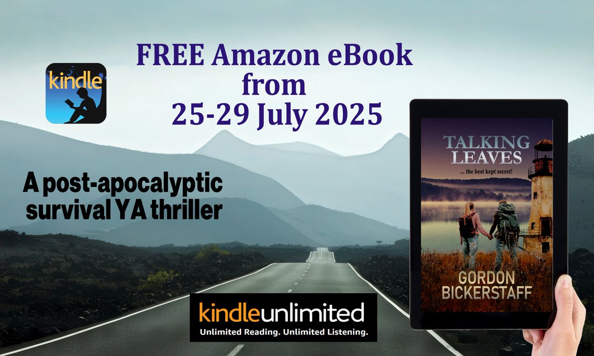 GFBickerstaff's tweet image. Talking Leaves #FREE Amazon eBook download 25-29th July
amazon.co.uk/dp/B0FJFNKPT7
Fast-paced post-apocalypse near future thriller with YA rebelling against oppression.
#booktwt #KindleUnlimited #postapocalypse #scifi #Kindle