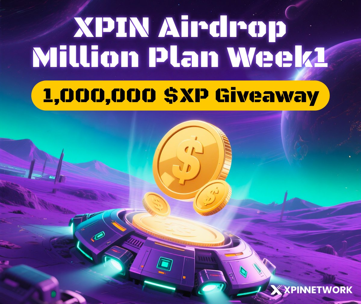 XPINNetwork's tweet image. 🚨XPIN Airdrop Million Plan - Week 1
1,000,000 $XP Warm-Up Race! ⏰
Listen up—I gotta stress this: Earning airdrop Weight starts with following @XPINNetwork and joining the XPIN Community! The AI+DePIN fam is here to answer ALL your questions! 🎉
🚀Complete tasks, and 10…