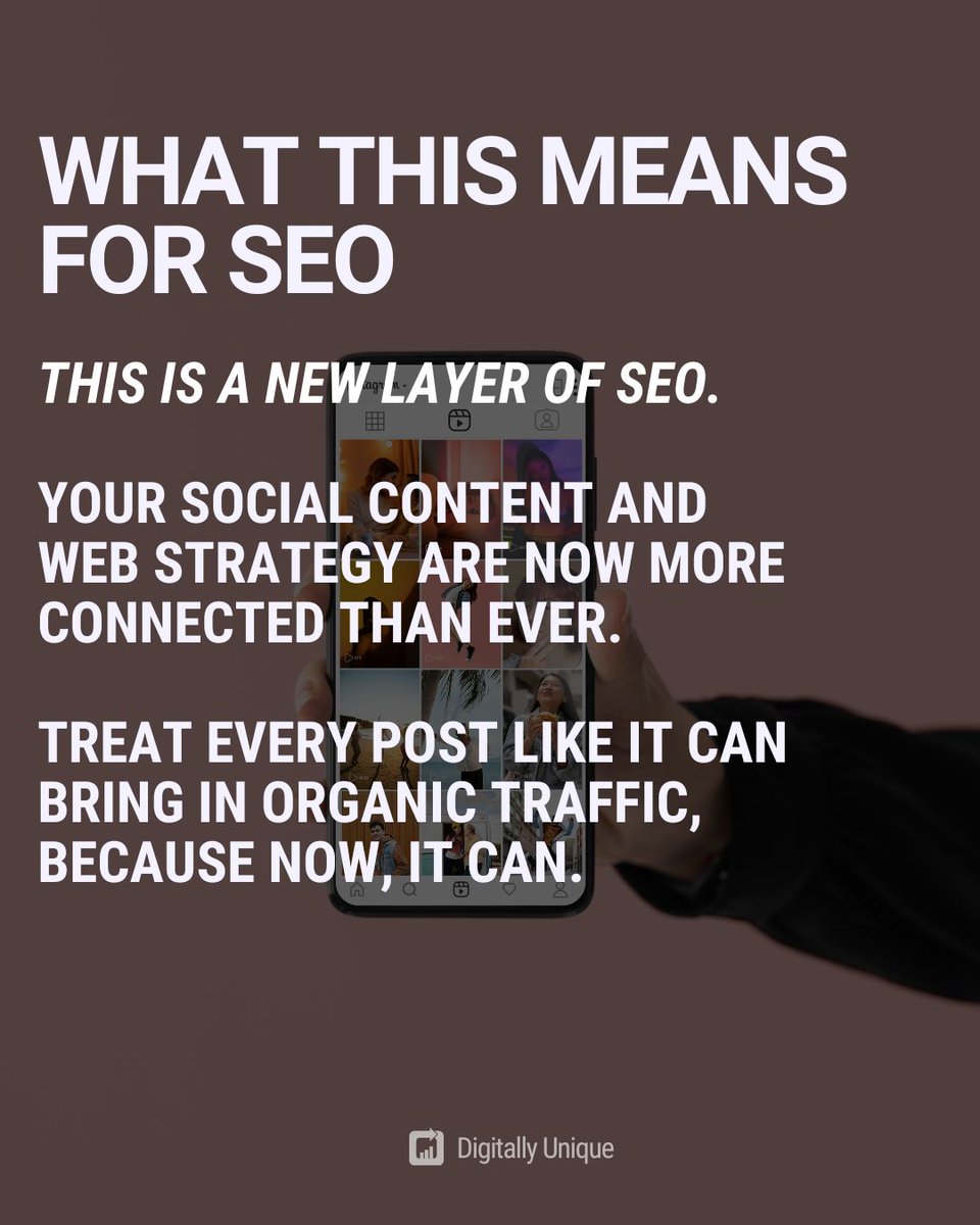 DUniqueUK_'s tweet image. Google is now indexing Instagram posts. Is your business ready?

This update could massively boost your Instagram SEO and online visibility in Google search results. 

#InstagramSEO #GoogleIndexing #DigitallyUnique