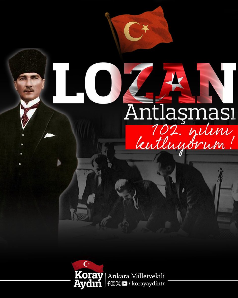 Gazi Mustafa Kemal Atatürk "Lozan Antlaşması, Türk tarihinde bir dönüm noktasıdır" diyerek anlaşmanın sadece dönemlik bir barış antlaşması değil, Türk'ün haysiyet ve bağımsızlığına uzanacak bütün ellere karşı koyulmuş bir kilit taşı olduğuna işaret etmiştir. Lozan Antlaşması'nın