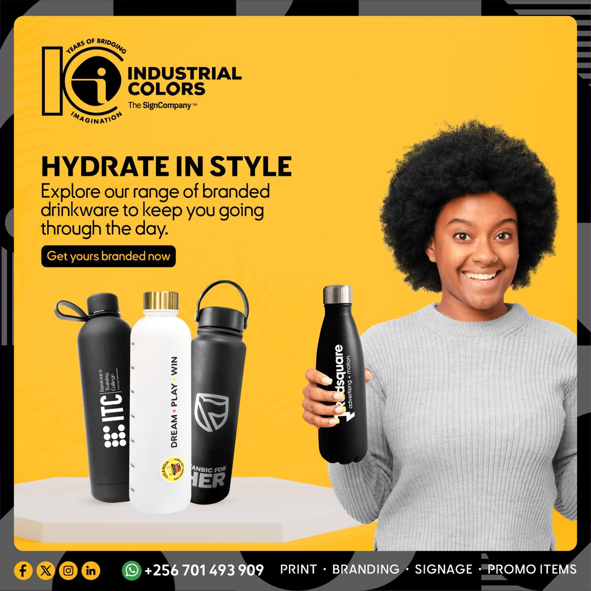 INDUSTRIAL COLORS (@incolor_ug) on Twitter photo Why settle for ordinary when you can sip in style?
Make your brand visible now in every hand.
✅ Sleek designs
✅ Custom branding that speaks volumes
#BottleBranding #IndustrialColors Why settle for ordinary when you can sip in style?
Make your brand visible now in every hand.
✅ Sleek designs
✅ Custom branding that speaks volumes
#BottleBranding #IndustrialColors