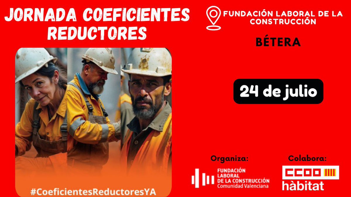 CCOO del Hábitat (@ccoo_habitat) on Twitter photo Hoy, Daniel Barragán, secretario general de <a href="/CCOO_Habitat/">CCOO del Hábitat</a> y Sergio López, secretario de política sectorial y extensión sindical participan en la jornada de Coeficientes Reductores en Bétera de <a href="/CCOOHabitat_PV/">CCOO de l'Hàbitat PV</a> Hoy, Daniel Barragán, secretario general de <a href="/CCOO_Habitat/">CCOO del Hábitat</a> y Sergio López, secretario de política sectorial y extensión sindical participan en la jornada de Coeficientes Reductores en Bétera de <a href="/CCOOHabitat_PV/">CCOO de l'Hàbitat PV</a>