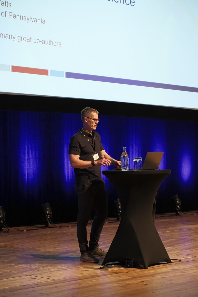 IC2S2's tweet image. Prediction and explanation, together. Duncan Watts opened our final day with a keynote on “Integrating explanation and prediction in computational social science,” showing how pairing causal insight with predictive testing can push computational social science forward. #ic2s2