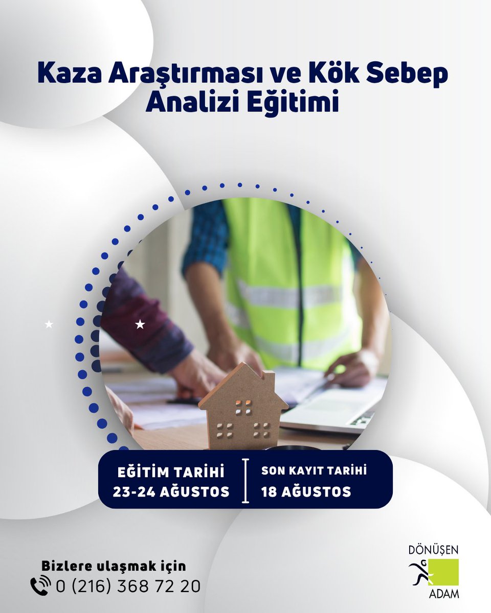 Donusen Adam (@donusenadam) on Twitter photo 23–24 Ağustos 2025’teki eğitimimiz için 18 Ağustos tarihine kadar kayıt yaptırmayı unutmayın.
Detaylı bilgi için: donusenadam.com.tr ve info@donusenadam.com.tr veya 0(216)368 72 20
numarası üzerinden iletişime geçebilirsiniz.
#ioshmanagingsafely #davranisodakliguvenlikyonet 23–24 Ağustos 2025’teki eğitimimiz için 18 Ağustos tarihine kadar kayıt yaptırmayı unutmayın.
Detaylı bilgi için: donusenadam.com.tr ve info@donusenadam.com.tr veya 0(216)368 72 20
numarası üzerinden iletişime geçebilirsiniz.
#ioshmanagingsafely #davranisodakliguvenlikyonet
