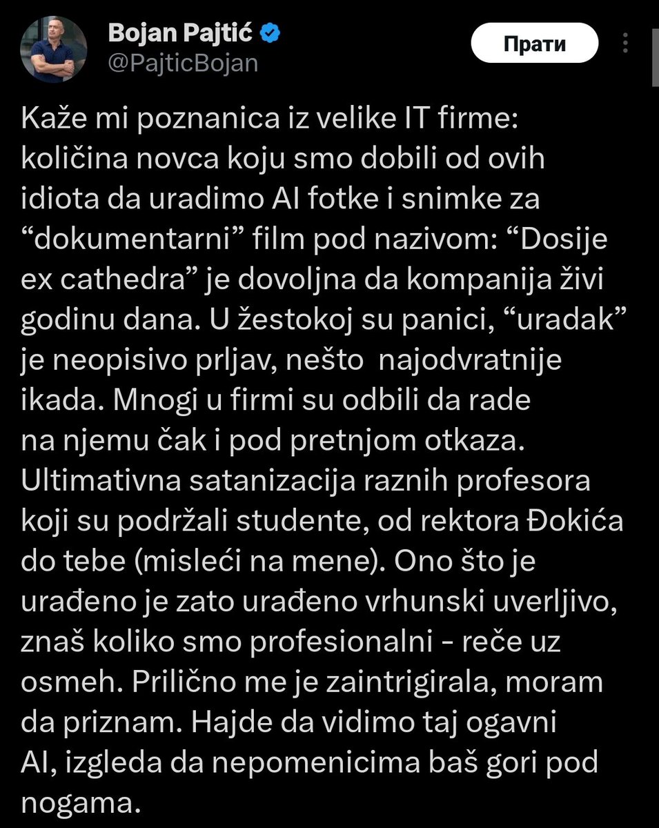 DjordeMacak's tweet image. Šta to krije Bojan Pajtić pa izmišlja ovakve priče za malu decu?