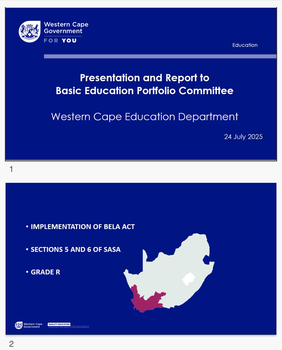 HealthSocClust's tweet image. PC on Basic Education meeting with @WCEDnews on an update on BELA Act @ParliamentofRSA @DBE_SA @GovernanceClus1 @JustSecuCluster @FinanceCluster @EconoCluster