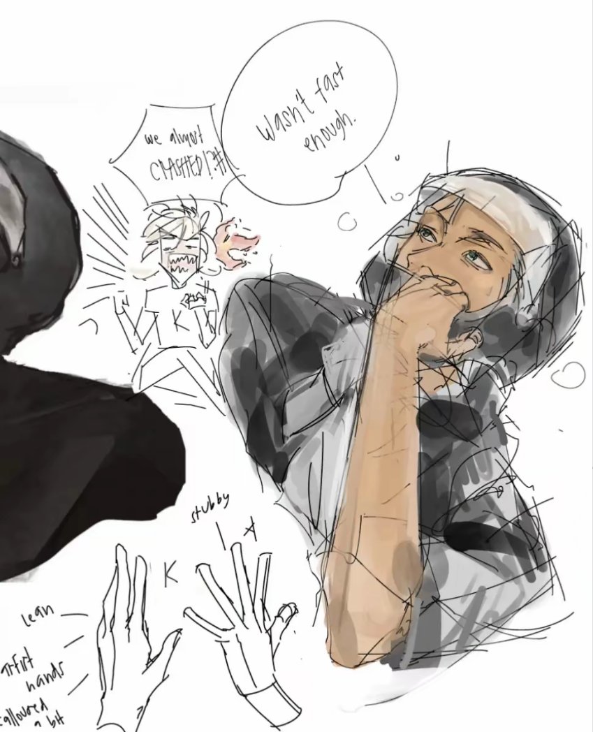 20_dots's tweet image. biker au ..  sry for posting this on every platform/_\ #haikaveh