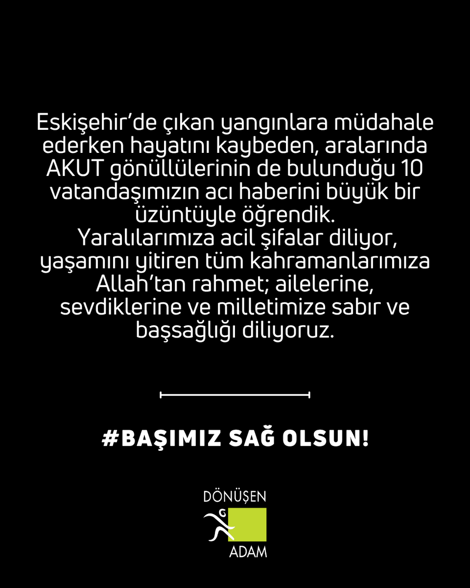 Yaralılarımıza acil şifalar diliyor, yaşamını yitiren tüm kahramanlarımıza Allah’tan rahmet; ailelerine, sevdiklerine ve milletimize sabır ve başsağlığı diliyoruz.