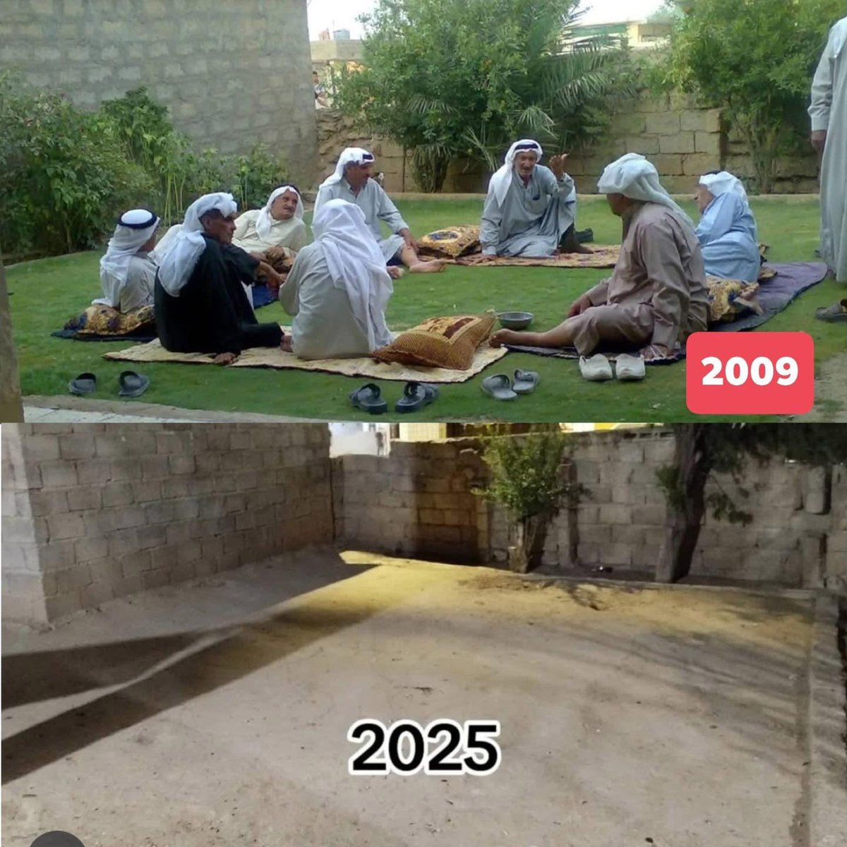 Hadad2Raayid's tweet image. 🔴
نشر شاب من مدينة الصقلاوية – الفلوجة صورةً لوالده وهو جالس بين أقاربه قبل اجتياح المدينة، الذي قادته الميليشيات الشيعية مدعومةً بفتوى من السيستاني بقتل أبناء المدينة العرب الاقحاح .
اعتُقل الرجال، ودُفن بعضهم وهم أحياء، واختفى الآخرون في سراديب الموت، تحت غطاء “التحرير” وصمت…