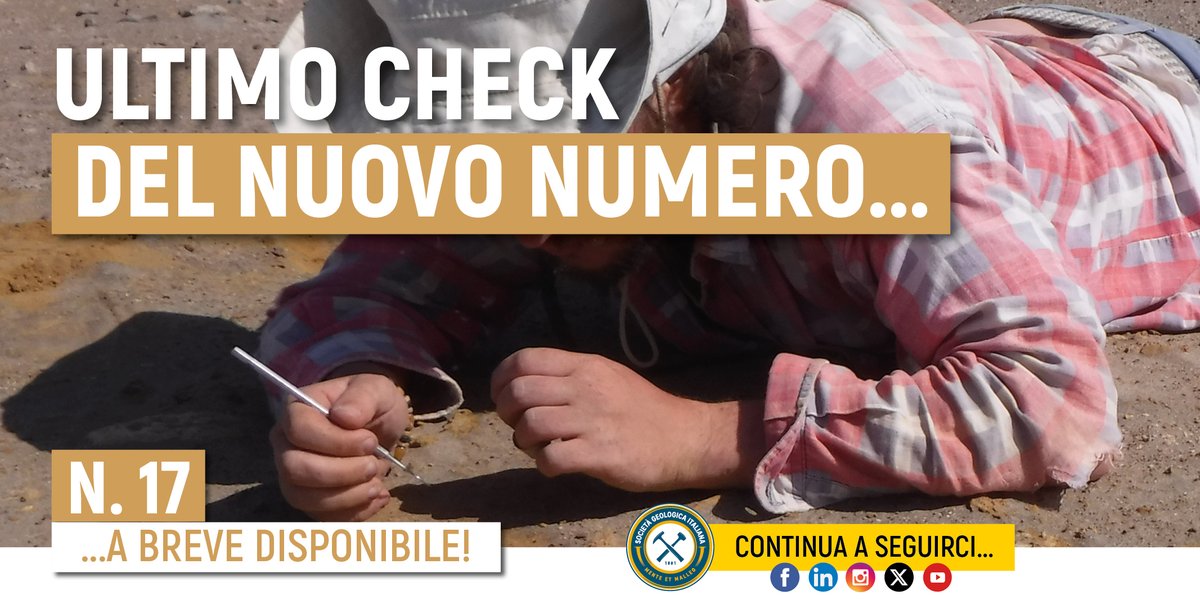 📭Sta arrivando il numero 17 di Geologicamente! Nell’attesa, dai un’occhiata ai numeri precedenti: sono tutti sfogliabili online su 👉 geologicamente.it
#Geoscienze #Geologicament