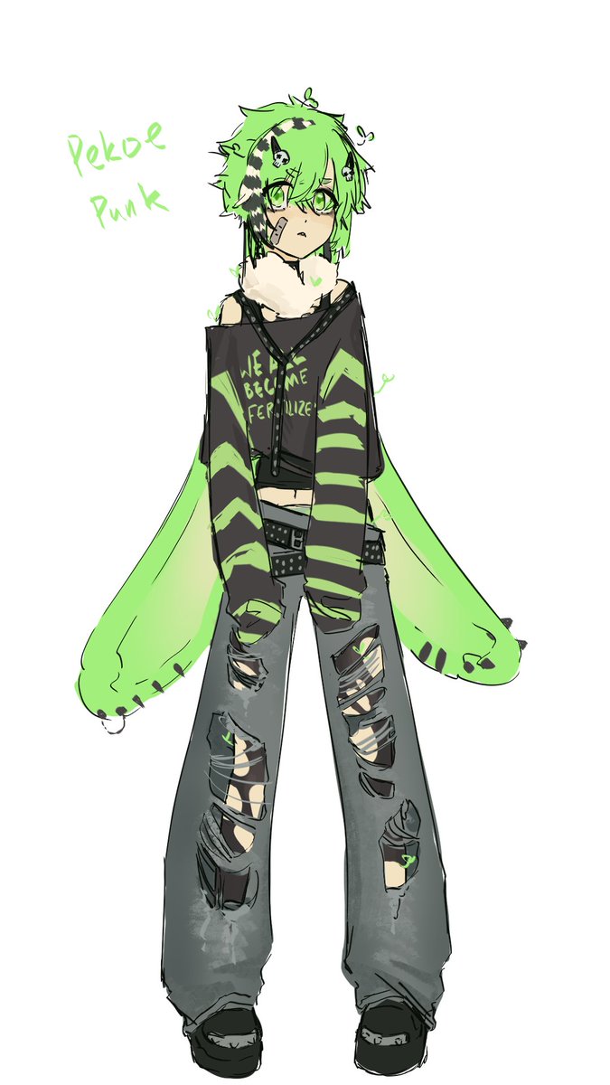 arkscape00's tweet image. pekoe punk!

#chlorophillustrate
