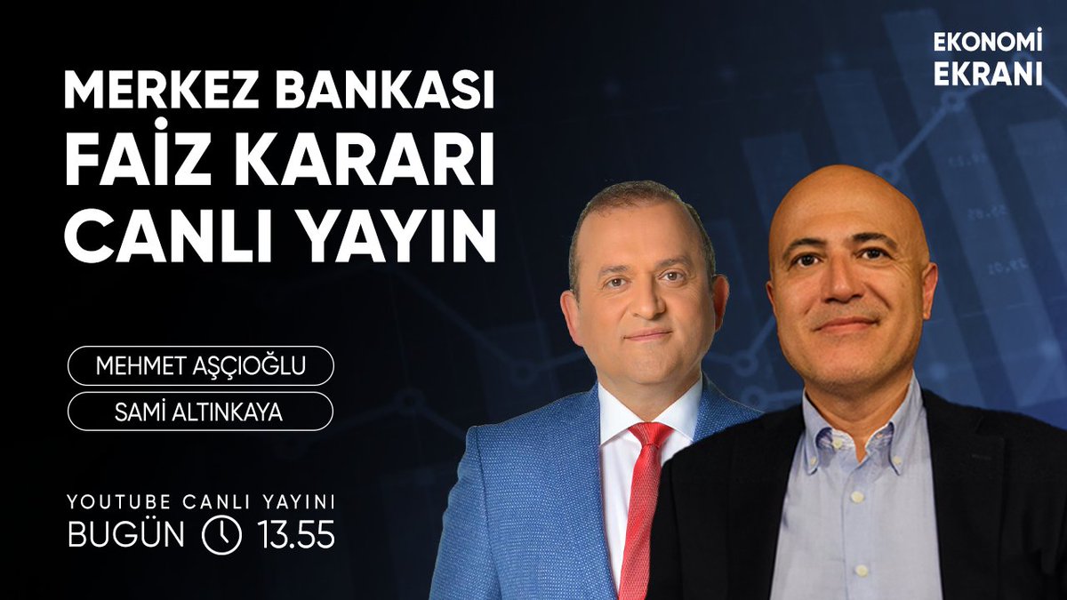 Ekonomi Ekranı (@ekonomiekrani) on Twitter photo Faiz Kararı Canlı Yayın | <a href="/samialtinkaya/">Sami Altınkaya</a> Mehmet Aşçıoğlu | Ekonomi Ekranı
Link: youtube.com/live/KBJOVJ1TC…
#ekonomi #bist100 #borsa #endeks Faiz Kararı Canlı Yayın | <a href="/samialtinkaya/">Sami Altınkaya</a> Mehmet Aşçıoğlu | Ekonomi Ekranı
Link: youtube.com/live/KBJOVJ1TC…
#ekonomi #bist100 #borsa #endeks