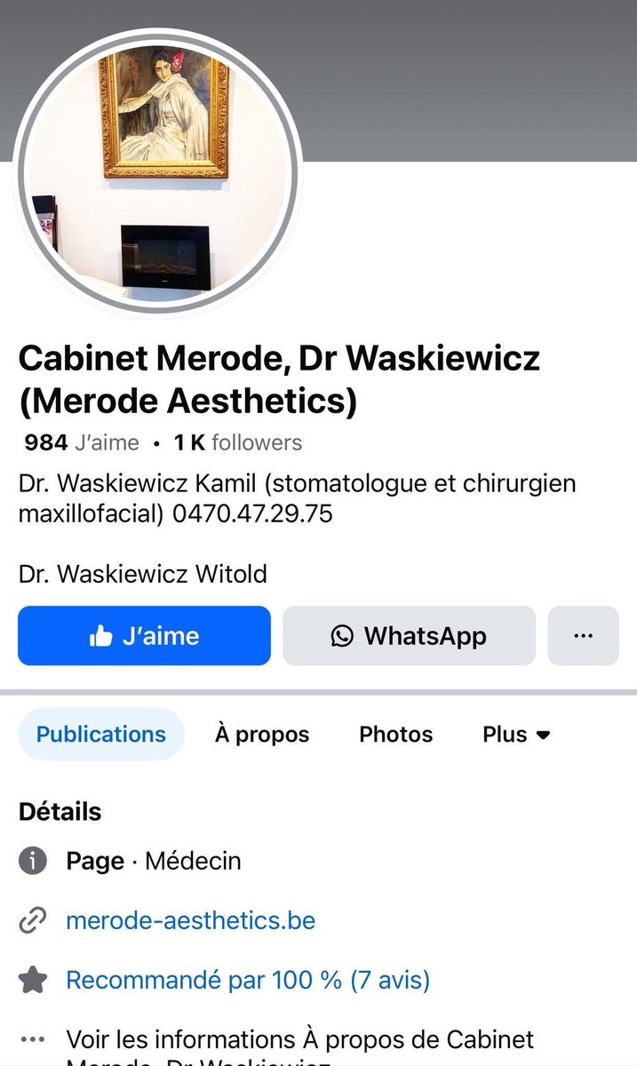 Bob_Hasbara's tweet image. 🚨 SIGNALEMENT 🚨Discrimination flagrante dans un cabinet médical à Bruxelles.
Le Dr Kamil Waskiewicz et le Cabinet de Merode situé à Etterbeek (Bruxelles) ont publié sur Facebook :
« Les sionistes ou les personnes qui soutiennent ce génocide ne sont pas les bienvenus dans…