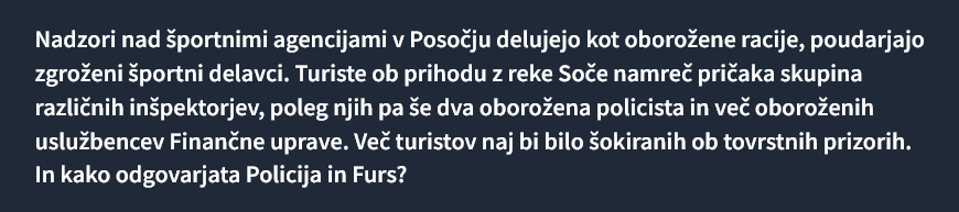 seba1337's tweet image. Odlično. Kmalu bodo še orožniki. Poslati jih je treba tam, kjer so nujno potrebni in kjer lokalne oblasti to želijo ter rabijo in to je nedvomno na reki Soči.
24ur.com/novice/sloveni…