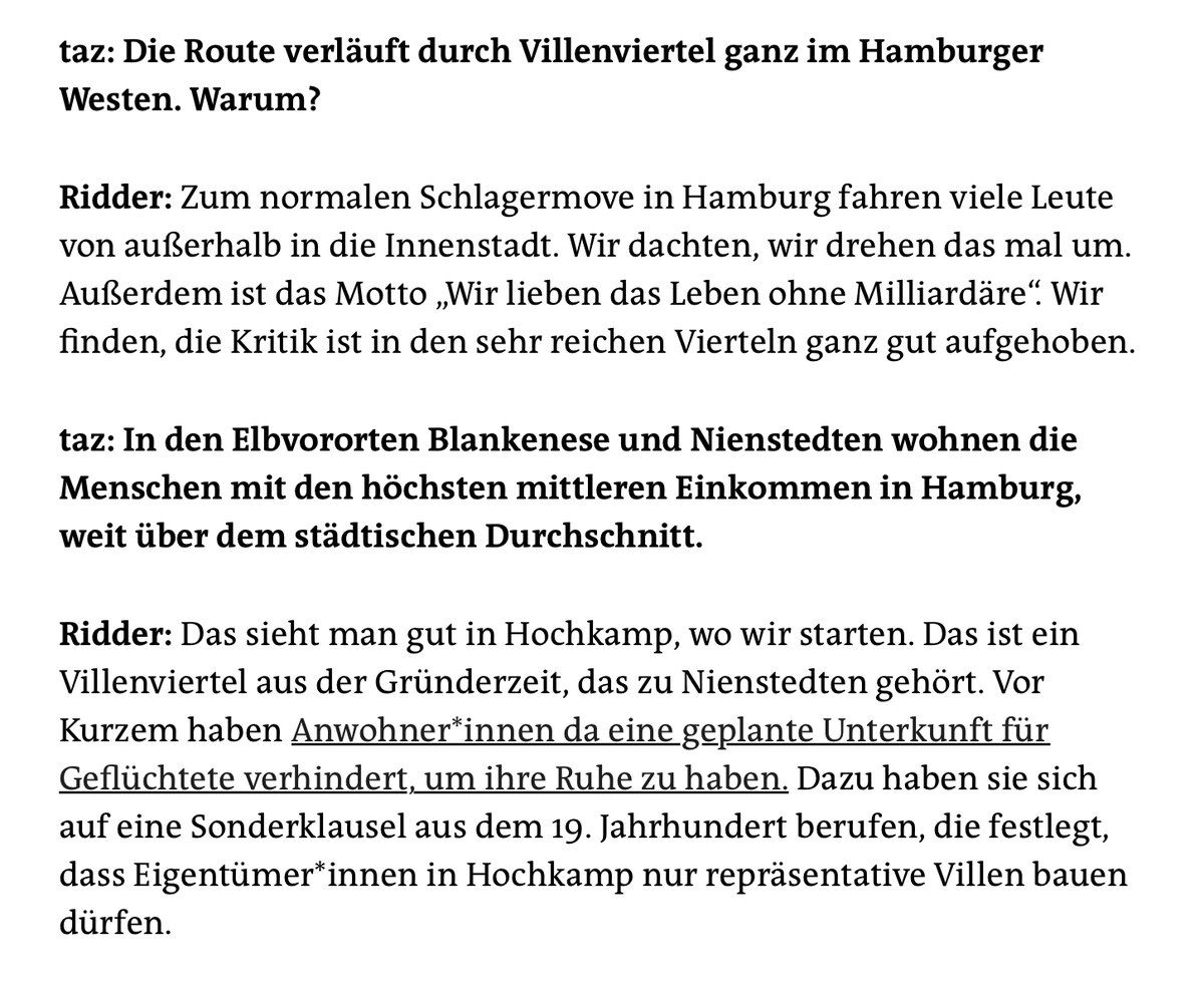 Hamburger Bündnis gegen Rechts (@h_b_g_r_info) on Twitter photo Schlager gegen Klassismus und Rassismus. Kommt am Samstag zum Alternativen Schlagermove von <a href="/WerHatDerGibt/">WerHatDerGibt</a>
taz.de/Linker-Aktivis… Schlager gegen Klassismus und Rassismus. Kommt am Samstag zum Alternativen Schlagermove von <a href="/WerHatDerGibt/">WerHatDerGibt</a>
taz.de/Linker-Aktivis…