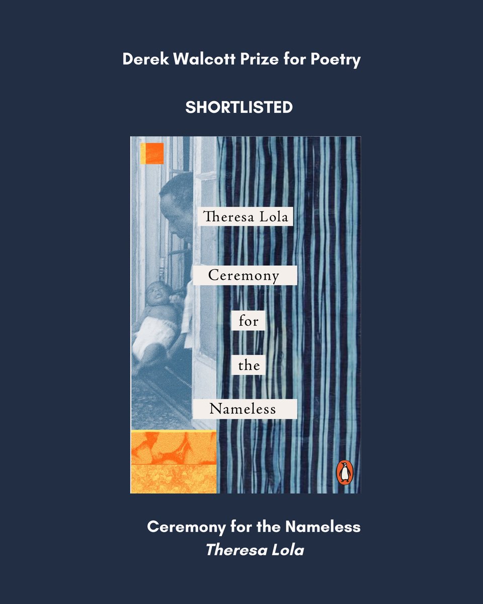 My poetry collection Ceremony for the Nameless has been shortlisted for the Derek Walcott Prize for Poetry! 

I’m honoured by this recognition. Love to the fellow shortlisted poets!
