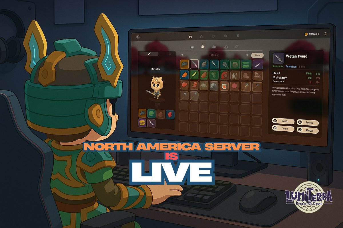 0xseraphim_'s tweet image. This is what you’ve all been waiting for, right? You’ve been missing this testnet so much. Come on, it’s time to join back in! 🟨🟨🟨
📢North America Server Now Live
gLumi 🟨🔥🧡 @LumiterraGame Players.
🌎The North America Test Server is now officially live. Lumiterra Testnet…