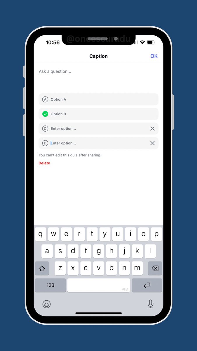 oncescuradu's tweet image. 📲 Instagram is testing on iOS a new “Quiz” feature for Instagram Reels.