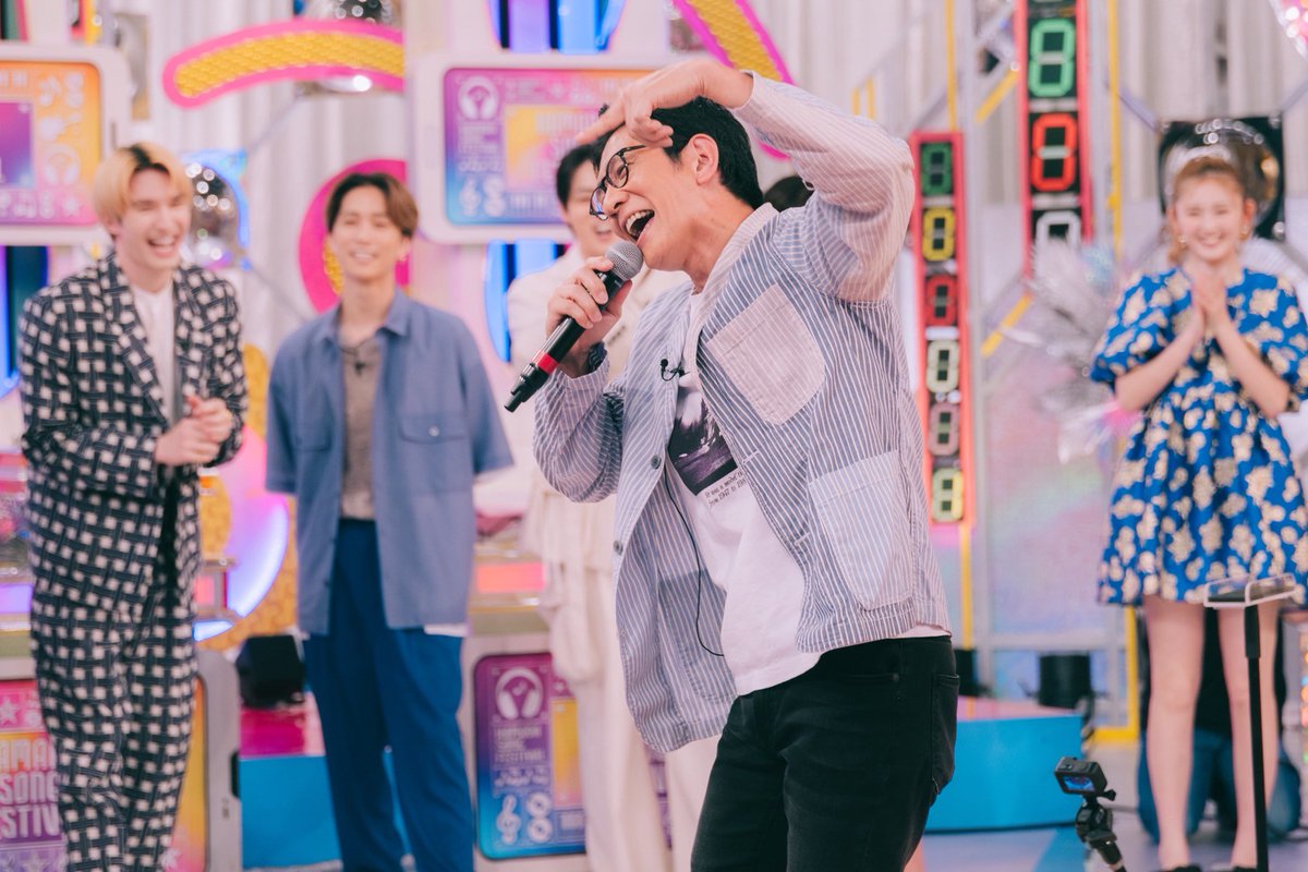 ookami_tbs's tweet image. 【本日よる7時】
#ハマダ歌謡祭 🎤🪩
#SOPHIA #松岡充
#DreamAmi #GENERATIONS #数原龍友
#MADEIN #SERINA #MASHIRO
#アンタッチャブル #柴田英嗣
#オオカミ少年 #浜田雅功