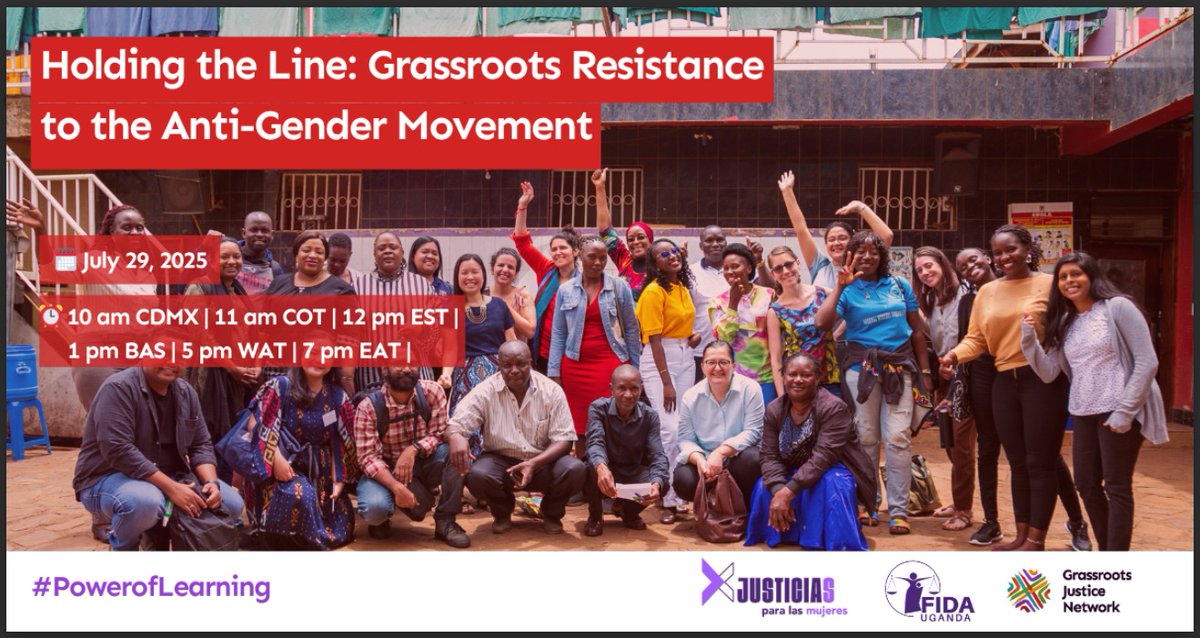 FIDA_Uganda's tweet image. 🚨 𝐆𝐥𝐨𝐛𝐚𝐥 𝐆𝐚𝐢𝐧𝐬 𝐨𝐧 𝐆𝐞𝐧𝐝𝐞𝐫 𝐄𝐪𝐮𝐚𝐥𝐢𝐭𝐲 𝐀𝐫𝐞 𝐔𝐧𝐝𝐞𝐫 𝐀𝐭𝐭𝐚𝐜𝐤, 𝐁𝐮𝐭 𝐖𝐞’𝐫𝐞 𝐇𝐨𝐥𝐝𝐢𝐧𝐠 𝐭𝐡𝐞 𝐋𝐢𝐧𝐞.
Across Africa and Latin America, anti-gender movements are threatening hard-won rights and protections. Join us for a powerful dialogue…