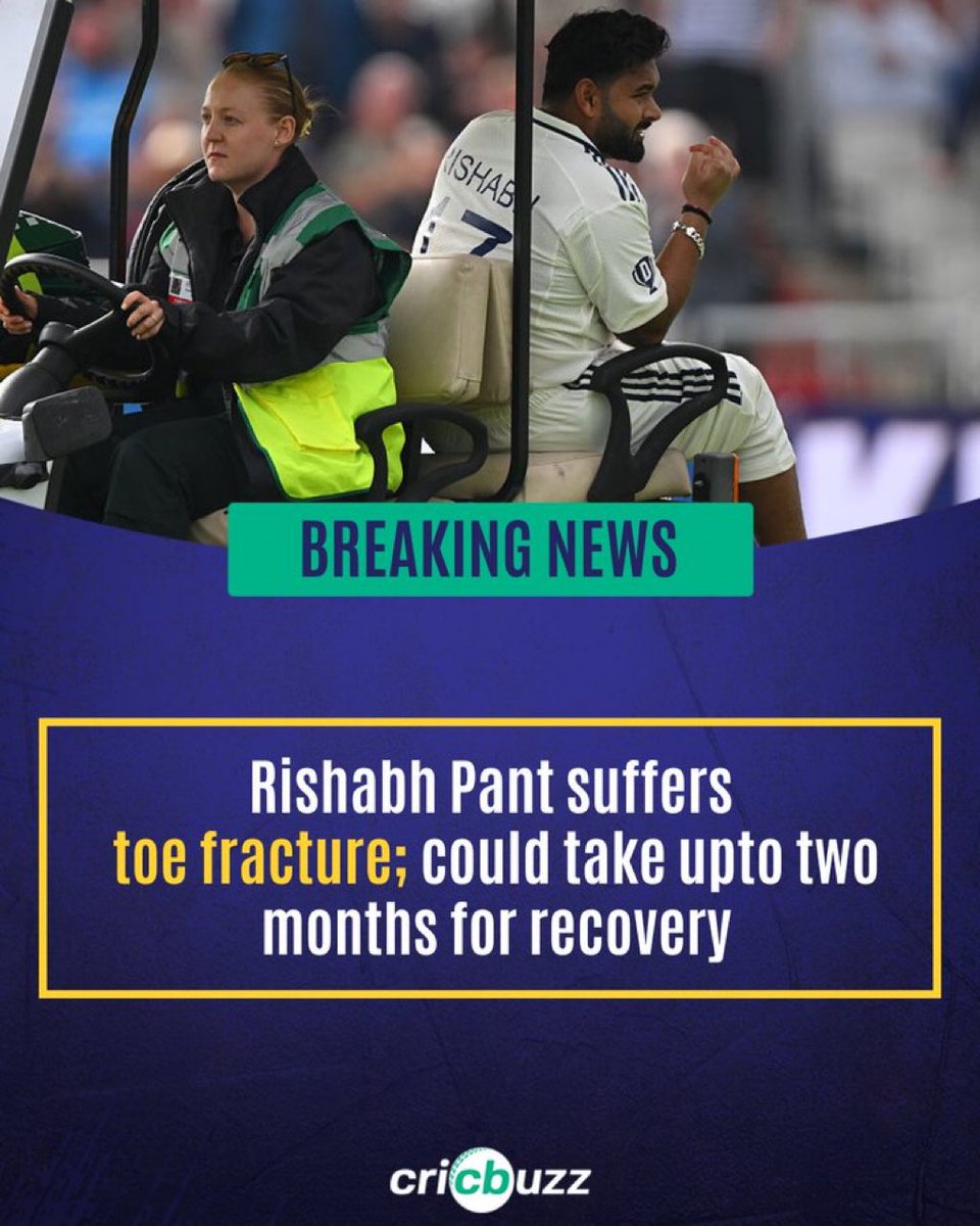 Soli mudinchidhu 😔😒 Get we’ll soon <a href="/RishabhPant17/">Rishabh Pant</a> #INDvsENG #RishabhPant