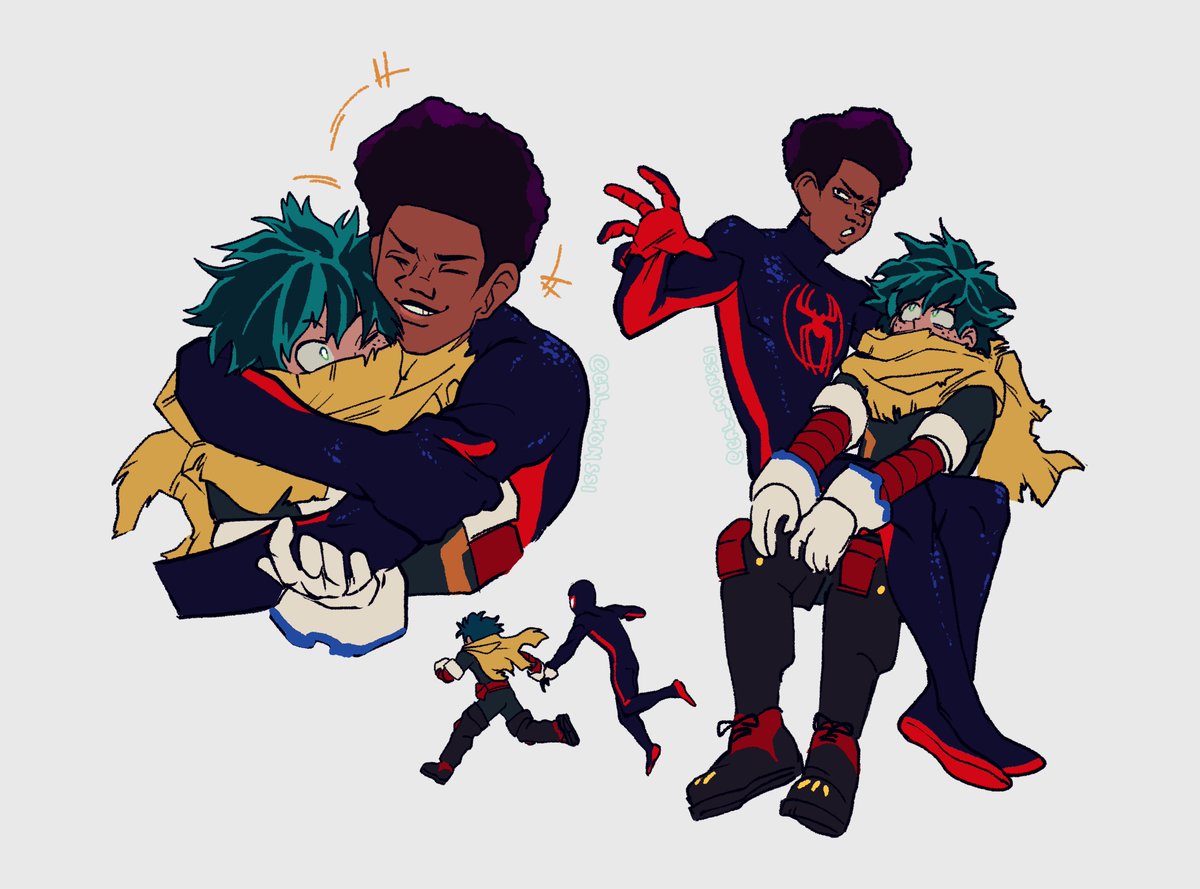 #MHA #Spiderverse

I've never drawn these two in my entire life