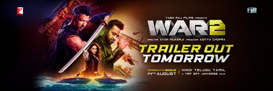 Deadly Tigers 🐯🐉🚩 (@hail_ntr_) on Twitter photo 📢 Bengaluru Tigers!
It’s official — SANDHYA Theatre locked for tomorrow’s #War2Trailer screening! 🔥
All Tiger fans, let’s meet sharp at 9 AM and make it MASSIVE 💥
See you there!
<a href="/tarak9999/">Jr NTR</a> <a href="/yrf/">Yash Raj Films</a>
#War2 #War2TrailerStorm
<a href="/BLR_NTRFans/">Bangalore NTR Fans®</a> 🐅 📢 Bengaluru Tigers!
It’s official — SANDHYA Theatre locked for tomorrow’s #War2Trailer screening! 🔥
All Tiger fans, let’s meet sharp at 9 AM and make it MASSIVE 💥
See you there!
<a href="/tarak9999/">Jr NTR</a> <a href="/yrf/">Yash Raj Films</a>
#War2 #War2TrailerStorm
<a href="/BLR_NTRFans/">Bangalore NTR Fans®</a> 🐅