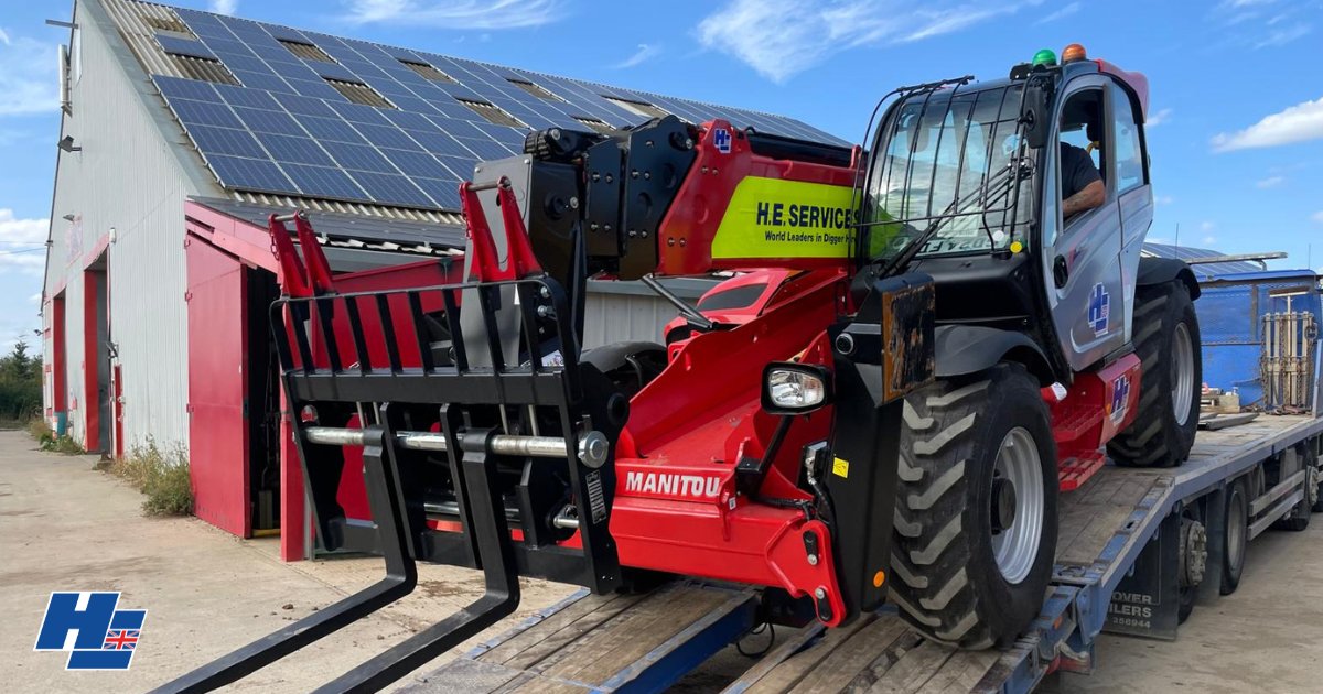 Our telehandler just touched down on a solar project site, combining power with purpose. 

Browse our telehandler hire options: heservices.co.uk/hire-a-telehan… 

#uk #machinery #construction #telehandler #solar #solarpanels #solarproject #telehandlerhire #manitou