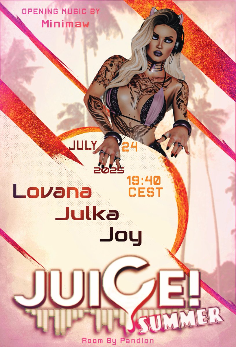 แดแดษชCแด! (@juice_3dxchat) on Twitter photo ๐ข Taste the Summer on JuiCe! day โ๏ธ
We are back at the beach and looking forward to partying with you at JuiCe! โบ เดเฒฒเตนเตนะเชฐ tonight ๐๏ธ
Enjoy energetic tunes from fantastic live DJs, meet great people, and feel the summer vibe โค๏ธ๐งก๐
Chat, laugh, flirt, explore, and dance like ๐ข Taste the Summer on JuiCe! day โ๏ธ
We are back at the beach and looking forward to partying with you at JuiCe! โบ เดเฒฒเตนเตนะเชฐ tonight ๐๏ธ
Enjoy energetic tunes from fantastic live DJs, meet great people, and feel the summer vibe โค๏ธ๐งก๐
Chat, laugh, flirt, explore, and dance like