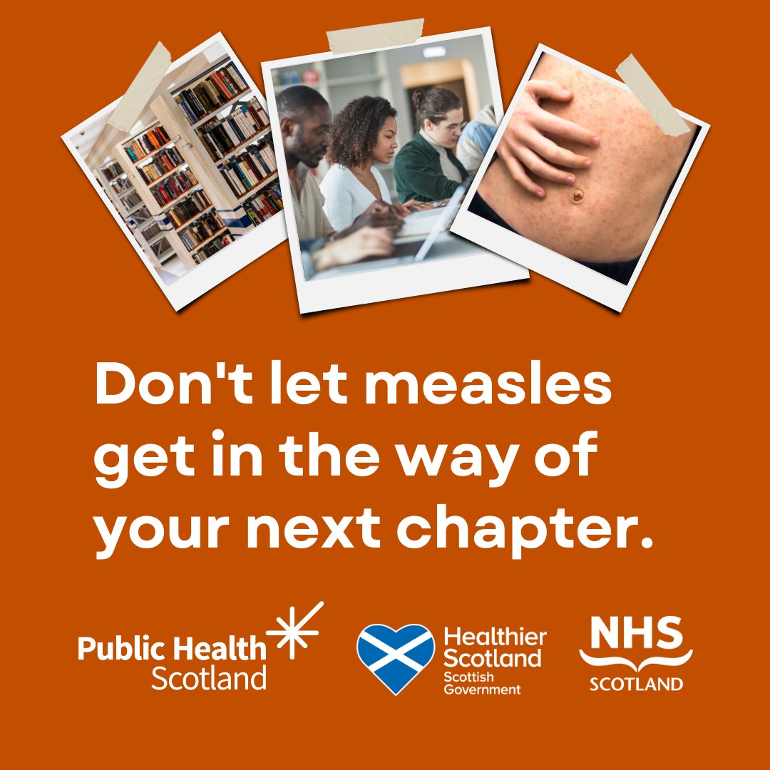 NHS_Lothian's tweet image. If you plan on going to college or university this autumn, now’s a good time to check you’ve had two doses of the MMR vaccine.

Students are at increased risk of measles, so it’s important to ensure you&apos;re fully protected. Visit nhsinform.scot/MMRagainstMeas…
#DontLetMeasles
