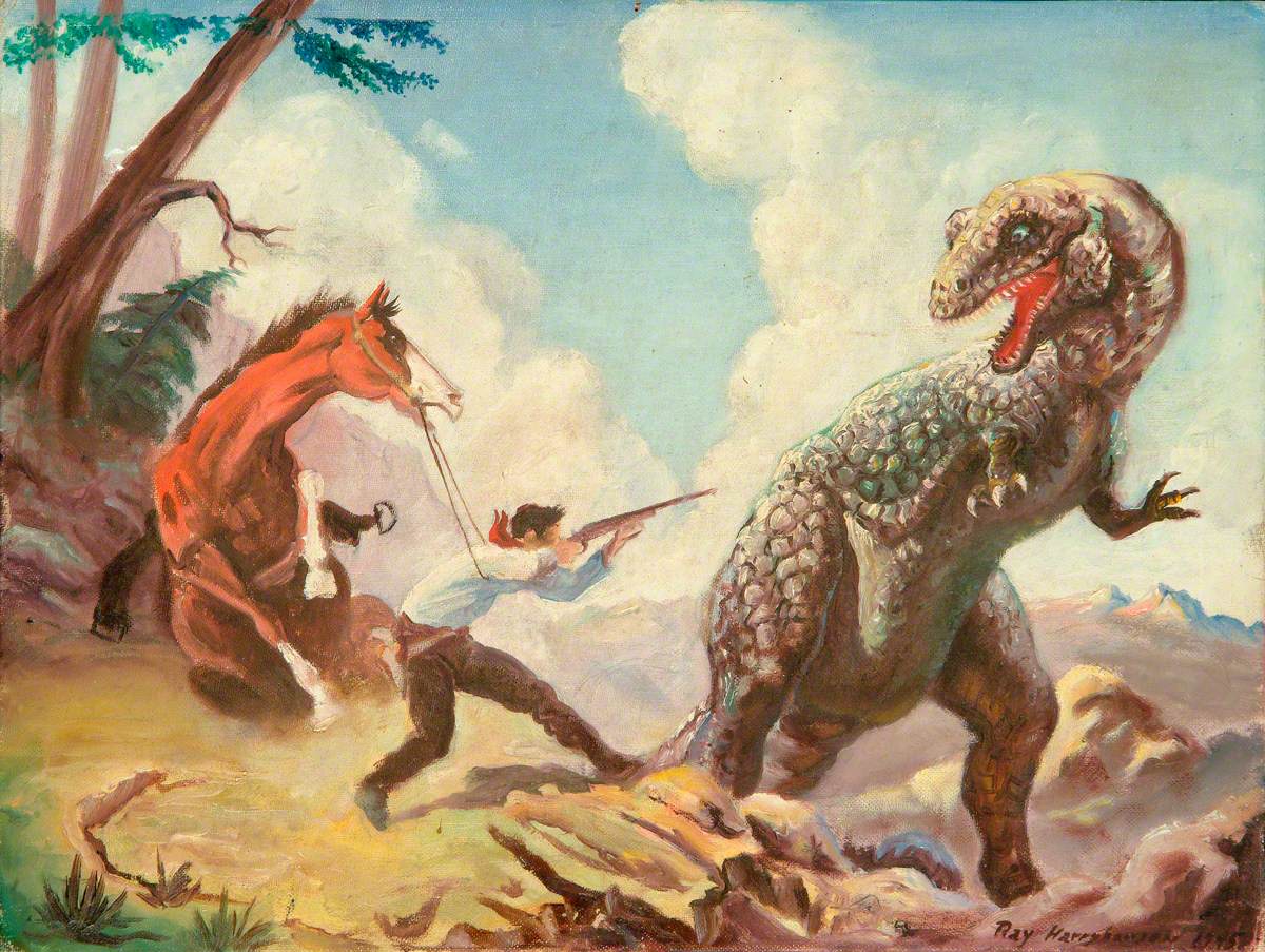 artukdotorg's tweet image. Today's #OnlineArtExchange theme is film and cinema for ‘May The Toys Be With You’ at @Lynn_Museum 🎥💫
Ray Harryhausen created some of 20th century cinema's most magical moments. Read more 👉 artuk.org/discover/stori…
© The Ray and Diana Harryhausen Foundation. @Ray_Harryhausen