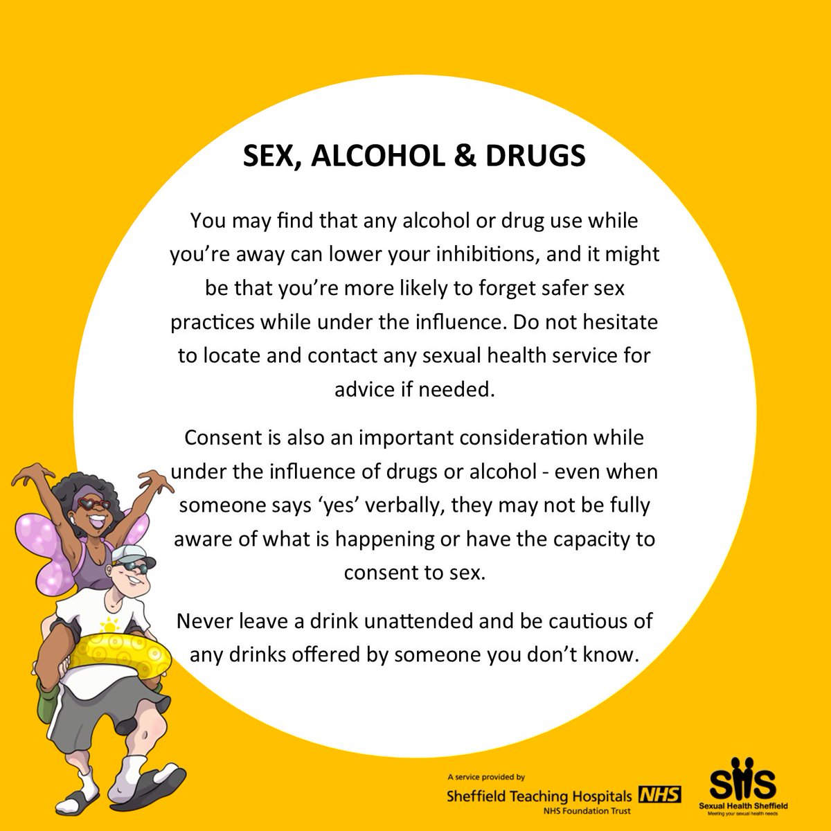 #tbt to our summer campaign from last year - some useful information and advice for looking after your sexual health as we enter holiday and festival season.

#Sexualhealth #Sheffield #SexualHealthAwareness
