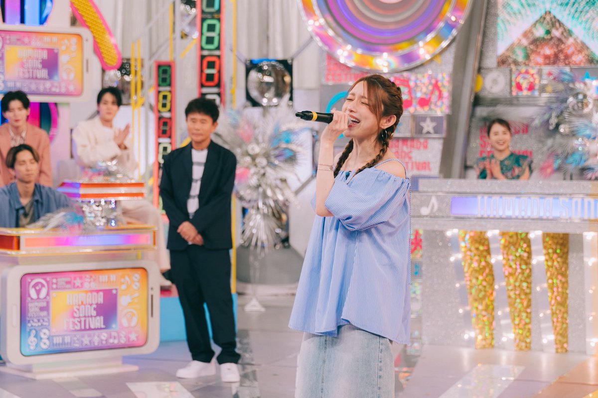 ookami_tbs's tweet image. 【本日よる7時】
#ハマダ歌謡祭 🎤🪩
#後藤真希
#森崎ウィン #ファーストサマーウイカ
#Novelbright #竹中雄大
#オオカミ少年 #浜田雅功