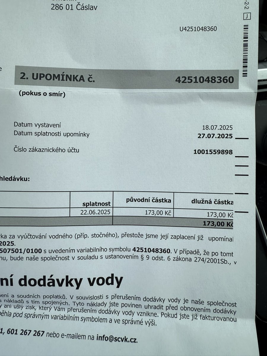 TomasRoud's tweet image. Víte proč se severočeským vodovodů a kanalizacím vyplácí vymáhat 173 Kč?
Protože je to státní (veřejný sektor). 
Kdyby to byla soukromá firma, tak 173kc převede do dalšího roku a neřeší to.