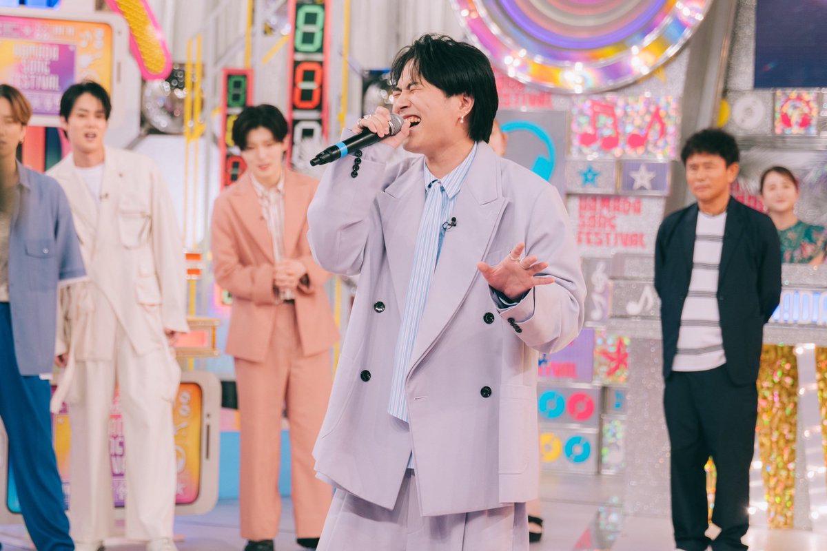 ookami_tbs's tweet image. 【本日よる7時】
#ハマダ歌謡祭 🎤🪩
#後藤真希
#森崎ウィン #ファーストサマーウイカ
#Novelbright #竹中雄大
#オオカミ少年 #浜田雅功