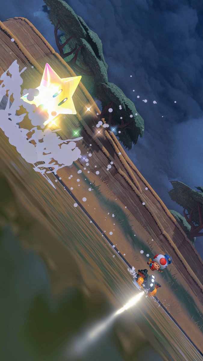 mikubolaa's tweet image. A nadar con las estrellas 💫💫
#Toad #MarioKartWorld #NintendoSwitch2