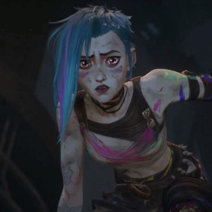 gusxth's tweet image. Queria fazer esse cabelo da Jinx