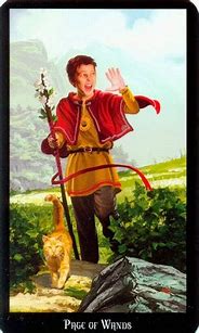 alanreadstarot's tweet image. First card out in my daily Tarot spread for me today: The Page of Wands tells us to be open to new ideas so be prepared for exciting times #tarot #tarotcards #tarotreading #cotd