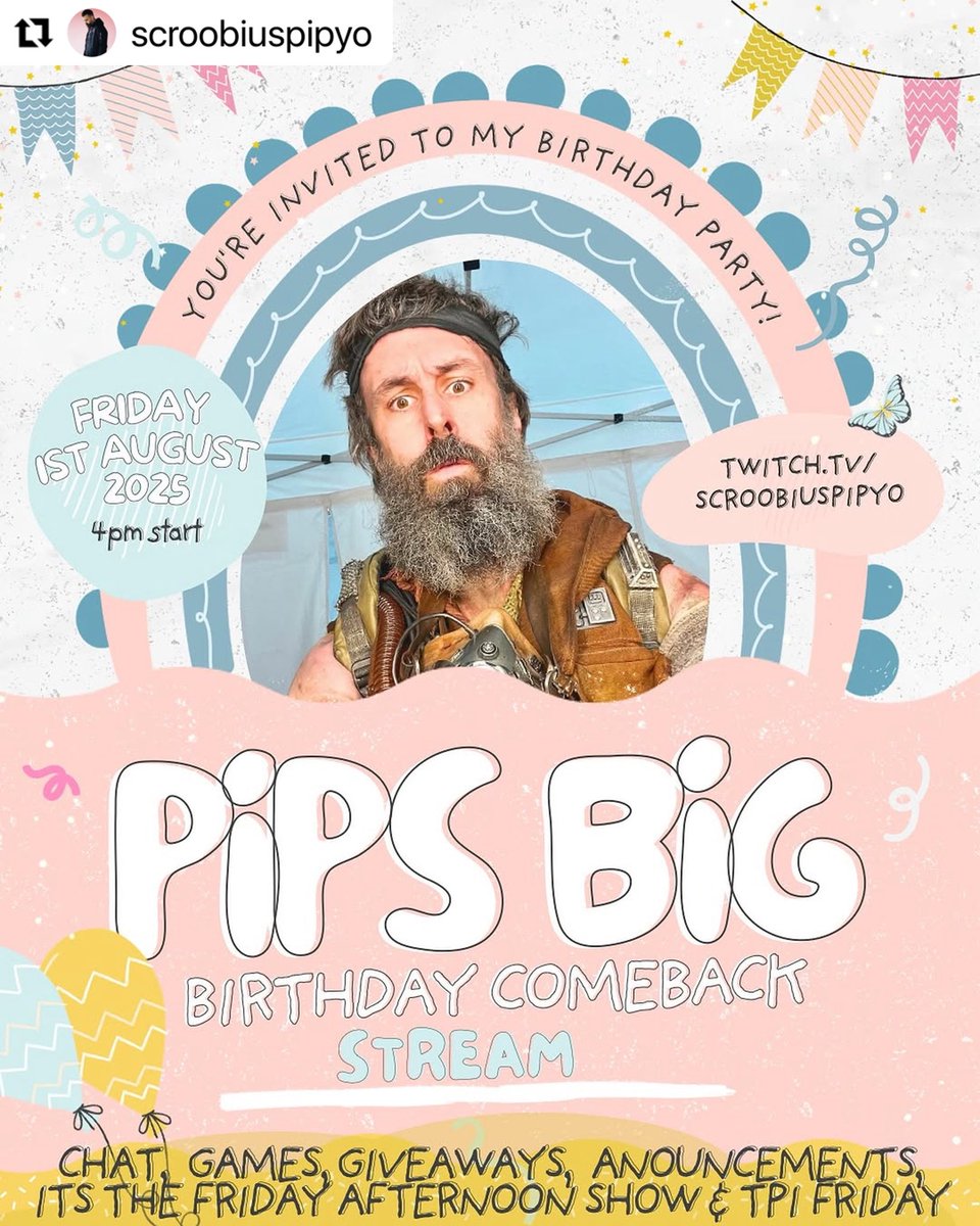 GET YOUR DIARIES OUT!

You are cordially invited…
GET IT IN YOUR CALENDAR <a href="/Scroobiuspipyo/">Scroobius Pip</a> birthday party 01/08/25

#speechdevelopmentrecords #sdr #independentlabel 
#rap #independenthiphop #hiphop #scroobiuspip