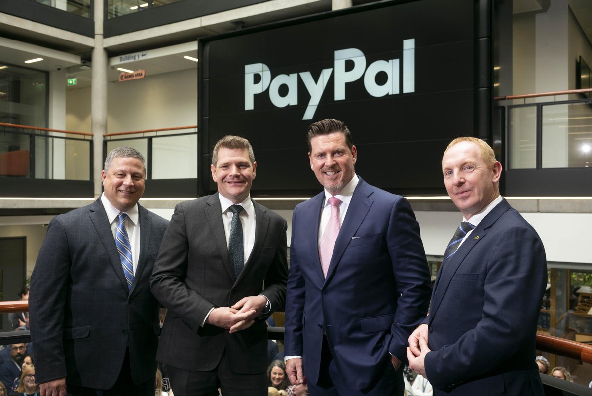 SyncNI's tweet image. PayPal today announced that it will create 100 new highly skilled data science roles at its Dublin office. This expansion reflects the company’s commitment to investing in the future of commerce through advanced data science and artificial intelligence (AI) capabilities and marks…