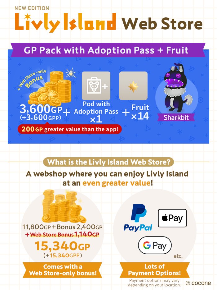 livlyisland_en's tweet photo. 🛒Livly Island Web Store🛒
A special pack allowing you to immediately adopt a #Sharkbit is available via the Web Store🧪
Be sure to check out this deal and other awesome offers!✨
👉https://t.co/fVuFgvKS4F
#Livly #LivlyIsland https://t.co/xjrnwdn1yd