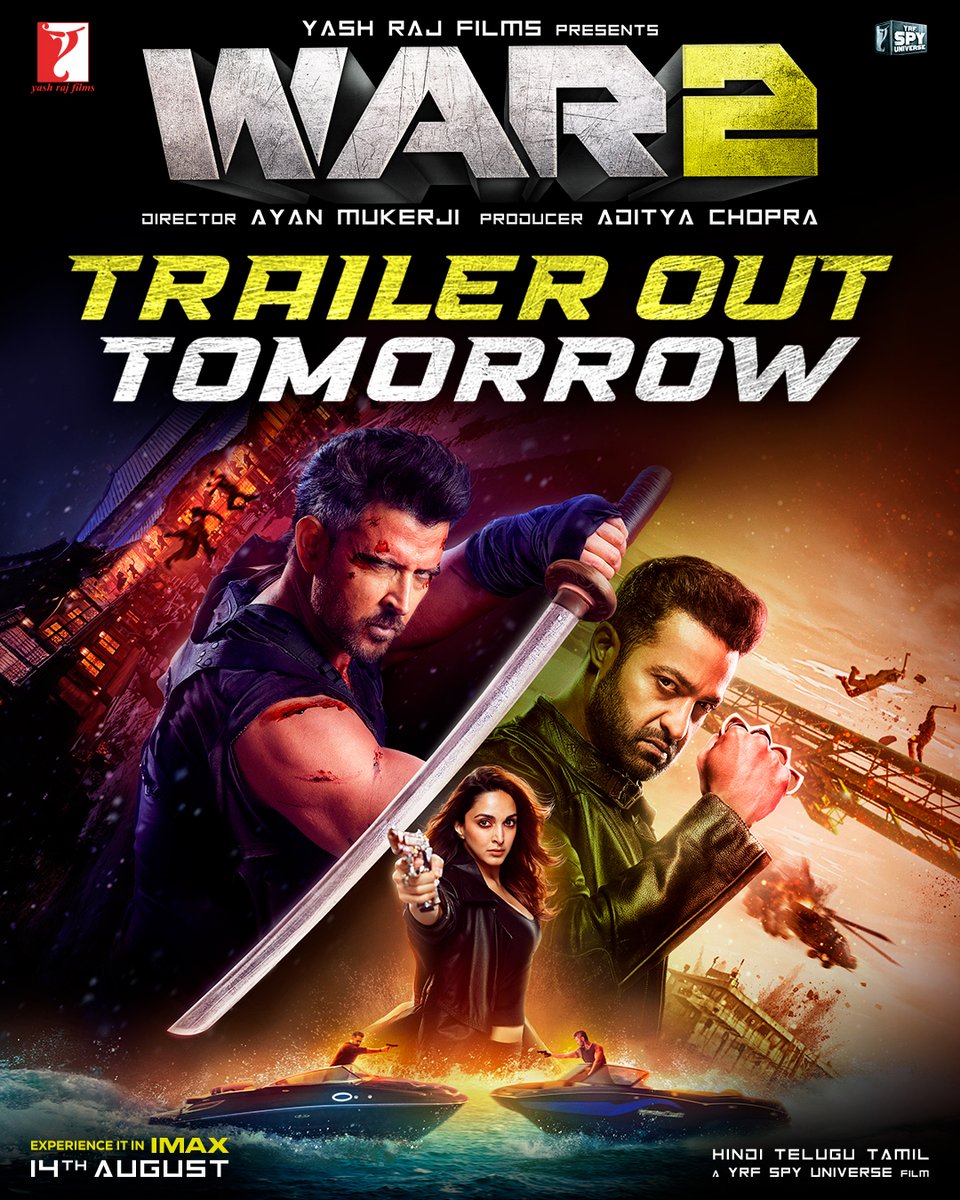 HimeshMankad's tweet image. #War2 Bags Exclusive Worldwide Showcasing For An Indian Film!
IMAX ✅
Dolby Cinema ✅
ICE✅
4DX✅
DBOX ✅
4DEM ✅
#YRF secures all premium screens for their Independence Day 2025 release. #HrithikRoshan #NTR #KiaraAdvani
COUNTDOWN BEGINS - Kal, Yani Ki 25th July, 2025, Subhe!