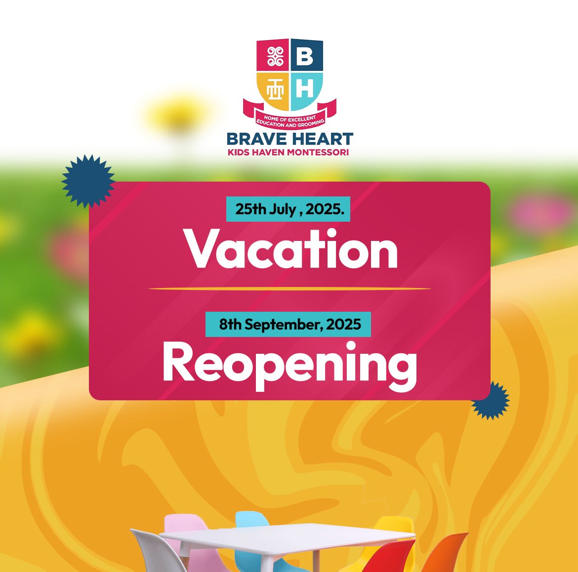 melqua_'s tweet image. A while ago, Brave Heart Kids Haven Montessori contacted me for some design project to push their summer school to a wider audience. I cooked for them. Here are 2 of the designs I cooked. 🎨👨‍🎨