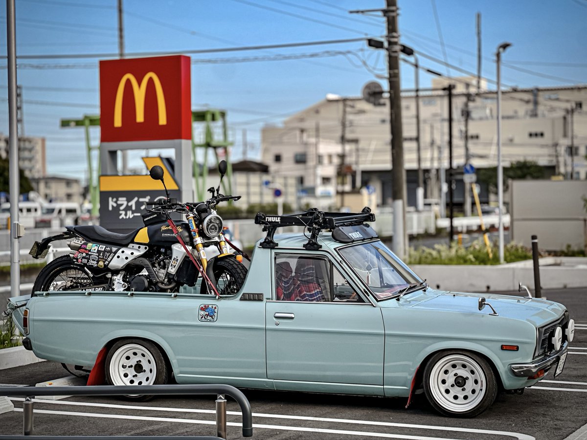 nobtree's tweet image. カッコカワイイ
#サニトラ #トランポ #HaveABikeDay. 
#fantic #caballero