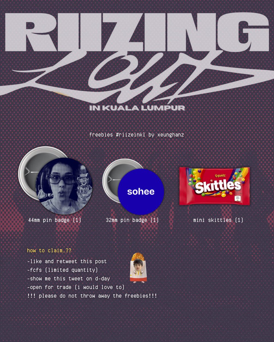 #RIIZINGLOUDinKL FREEBIES 📬

by <a href="/xeunghanz/">ays!</a> 

Idea Live Arena
16 August 2025, time tba
rt+ like + find me to claim

!!!limited quantity, fcfs basis!!!

#RIIZEinKL #RIIZEinMY #RIIZINGLOUDinMY