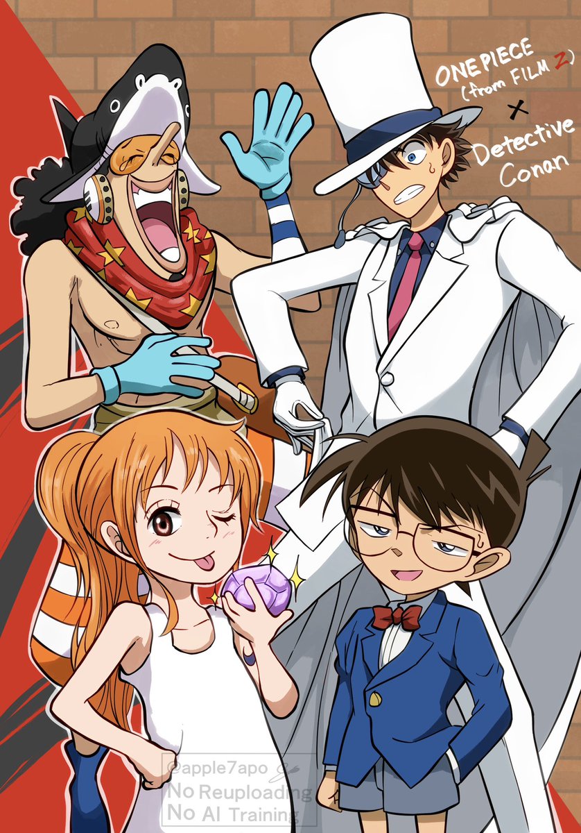 apple7apo's tweet image. ONE PIECE（FILM Z）× 名探偵コナン