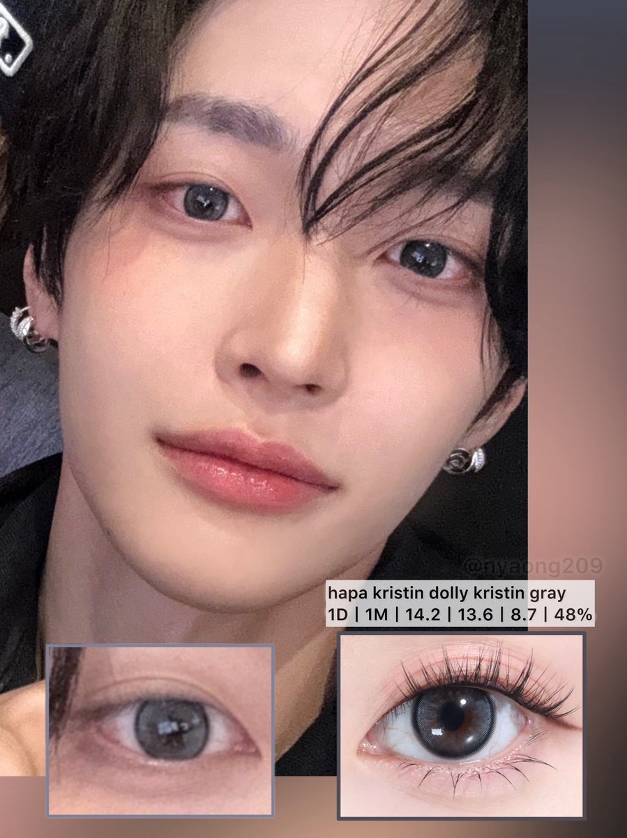 nyaong209's tweet image. ✨250722 원빈 렌즈 정보
👀hapa kristin dolly kristin gray